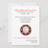 ラスベガス レセプション（お名前を教えてください あなただけにカスタマイズ） 招待状 (裏面)