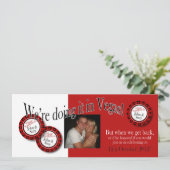 ラスベガス レセプション（お客様に合わせたデザインをご希望の方はご連絡ください） 招待状 (スタンド正面)