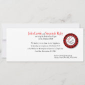 ラスベガス レセプション（お客様に合わせたデザインをご希望の方はご連絡ください） 招待状 (裏面)