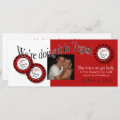 ラスベガス レセプション（お客様に合わせたデザインをご希望の方はご連絡ください） 招待状 (正面/裏面)