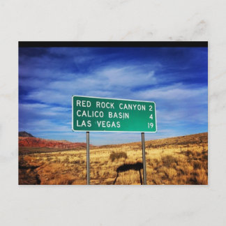 ラスベガス レッドロックキャニオン ポストカード