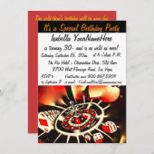 ラスベガス ワイルドシング 30歳の誕生日 招待状 (正面/裏面)