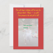 ラスベガス ワイルドシング 30歳の誕生日 招待状 (裏面)