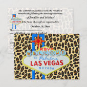 ラスベガス 受付 RSVP ヒョウ柄 ファー (正面/裏面)