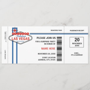 ラスベガス 搭乗券 招待状