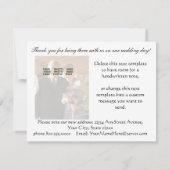 ラスベガス 新婚カップルへの感謝 サンキューカード (裏面)