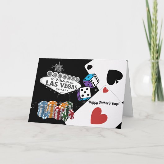 ラスベガス 父の日のカード サンキューカード (正面)
