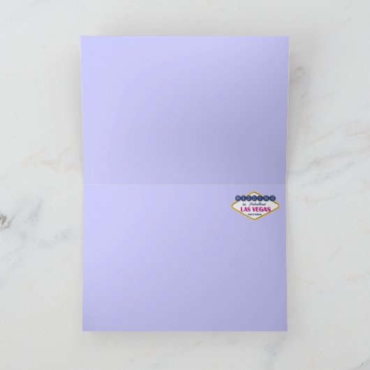 ラスベガス-結婚式 カード (内部)