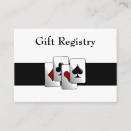 ラスベガス 結婚式 ギフト レジストリー カード