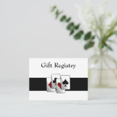 ラスベガス 結婚式 ギフト レジストリー カード (スタンド正面)