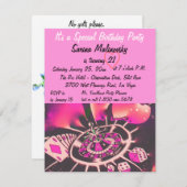 ラスベガス 21歳の誕生日パーティー 招待状 (正面/裏面)