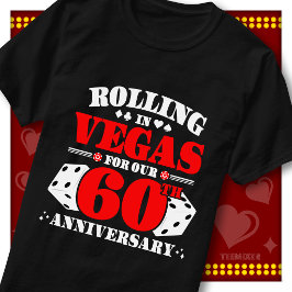ラスベガス 60周年記念 ダイス カップル Tシャツ