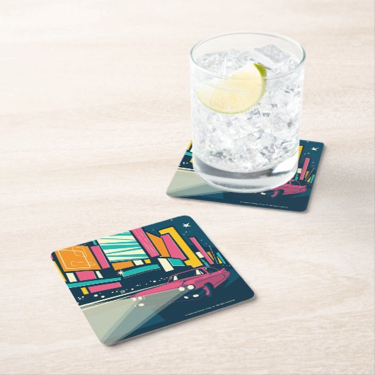 ラスベガス(NV) スクエアペーパーコースター (インサイチュ)