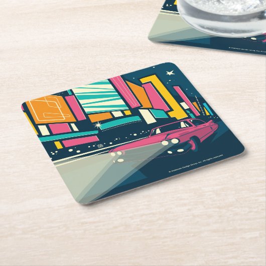 ラスベガス(NV) スクエアペーパーコースター (アングル)