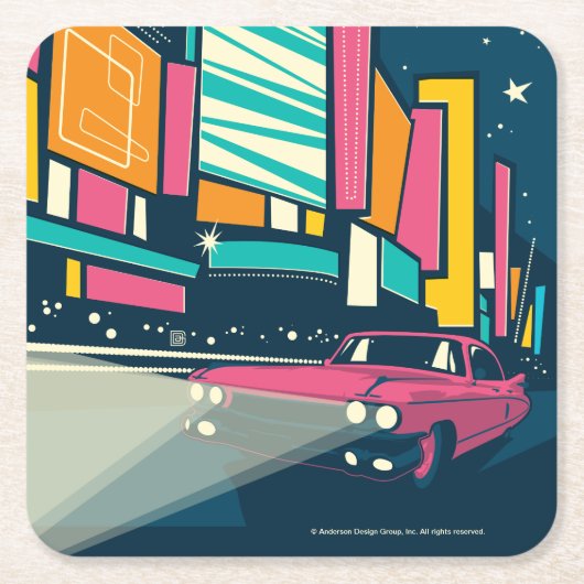 ラスベガス(NV) スクエアペーパーコースター (正面)