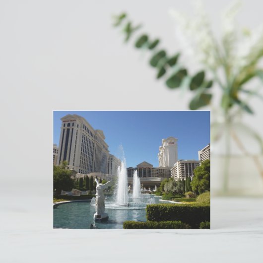 ラスベガスCaesars宮殿の噴水の噴水 ポストカード (スタンド正面)