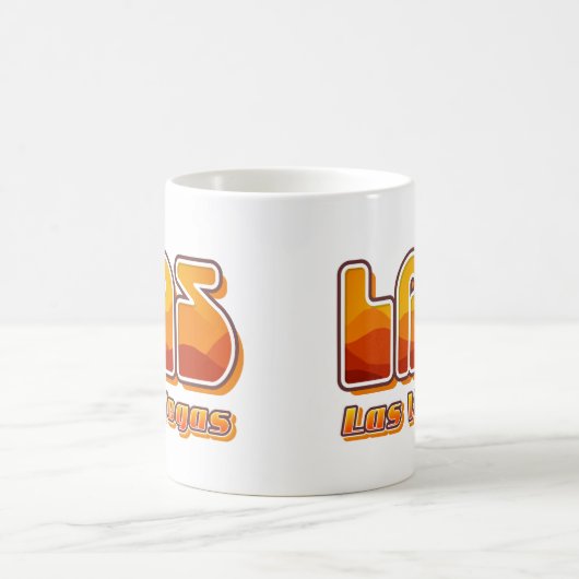 ラスベガスLASエアポートコードコーヒーマグ コーヒーマグカップ (中央)