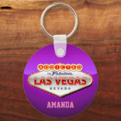 ラスベガスNVウェルカムおもしろいサイン キーホルダー (正面)