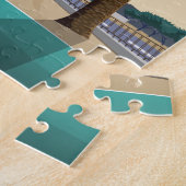 ラスベガスNVウェルカムサインサンセットヴィンテージ旅行 ジグソーパズル (側面)