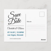 ラスベガスNVウェルカムサインヴィンテージ日付の保存 ポストカード (裏面)