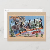 ラスベガスNV、大文字挨拶、ヴィンテージ ポストカード (正面/裏面)