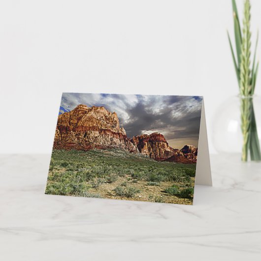 ラスベガスNV Insideのレッドロックの3つのピーク空白のイン カード (正面)