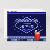 ラスベガスPOOLパーティーはがき インビテーションポストカード (正面/裏面)