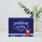 ラスベガスPOOLパーティーはがき インビテーションポストカード (スタンド正面)