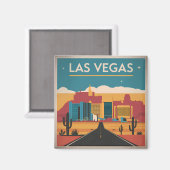 ラスベガスUSAヴィンテージ マグネット (正面/裏面)