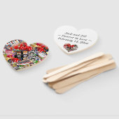 ラスベガ結婚スのハート型形形記念 ハンドファン (組立なし)