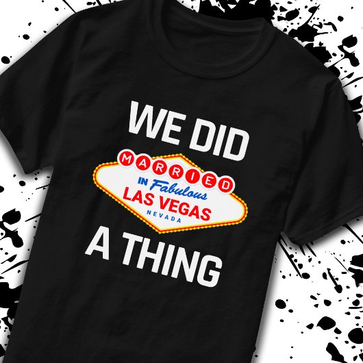 ラスベガ結婚ス – ベガ結婚したスのカップル Tシャツ