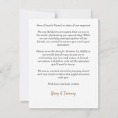 ラスベガ結婚ス、日付の保存 ノートカード (裏面)