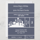 ラスベモダンガスエレガントシティスカイライン招待状 招待状 (正面)