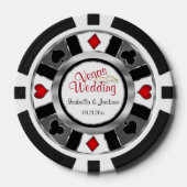 ラスベ結婚したガススタイル ポーカーチップ (正面)