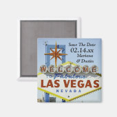 ラスベ結婚ガスで日付マグネットを保存 マグネット (正面/裏面)