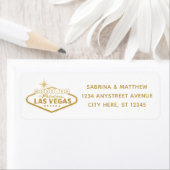 ラスベ結婚ガス差出人住所 ラベル (インサイチュ)