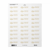 ラスベ結婚ガス差出人住所 ラベル (フルシート)