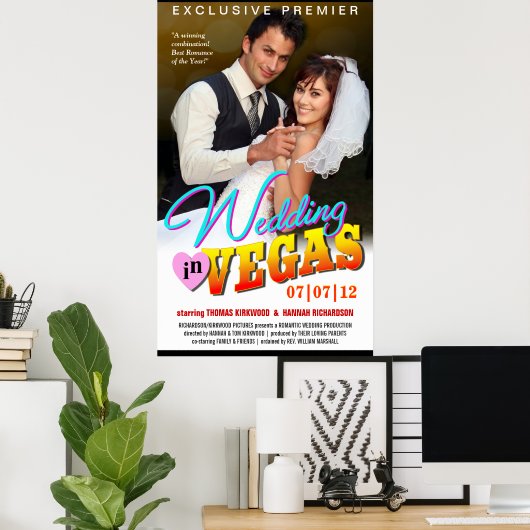 ラスベ結婚ガス – 映画ポスター写真テンプレート ポスター (ホームオフィス)
