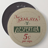 ラスペインのアタラヤY絶望5セントピン 缶バッジ (正面&裏面)