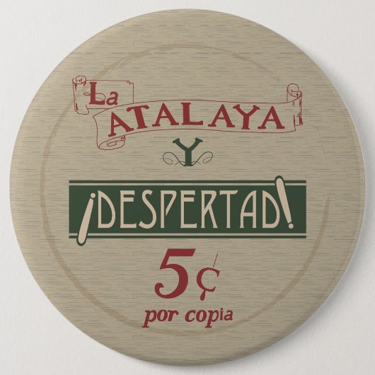 ラスペインのアタラヤY絶望5セントピン 缶バッジ (正面)