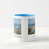 ラスペツィアシティスケープLiguriaイタリアホリデースーベリー マグカップ (中央)