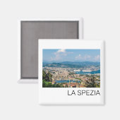 ラスペツィアシティスケープLiguriaイタリアホリデースーベリー マグネット (正面/裏面)