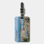 ラスペツィアシティスケープLiguriaイタリアホリデースーベリー ラゲッジタグ (正面縦)