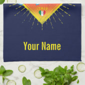 ラスペツィアリグーリアイタリアレトロクルーズシップヴィンテージ キッチンタオル (折り畳み)