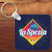 ラスペツィアリグーリアイタリアレトロクルーズシップヴィンテージ キーホルダー (正面)