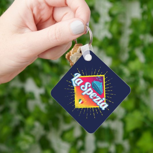 ラスペツィアリグーリアイタリアレトロクルーズシップヴィンテージ キーホルダー (手)