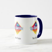 ラスペツィアリグーリアイタリアレトロクルーズシップヴィンテージ マグカップ (正面右)