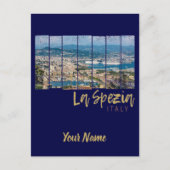 ラスペツィアリグーリアイタリアヴィンテージ土産 シーズンポストカード (正面)