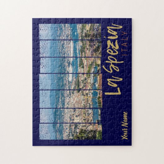 ラスペツィアリグーリアイタリアヴィンテージ土産 ジグソーパズル (縦)