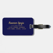 ラスペツィアリグーリアイタリアヴィンテージ土産 ラゲッジタグ (裏面横)